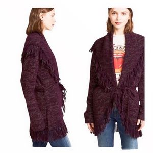 LoveShackFancy Chunky Knit Tassel Shawl